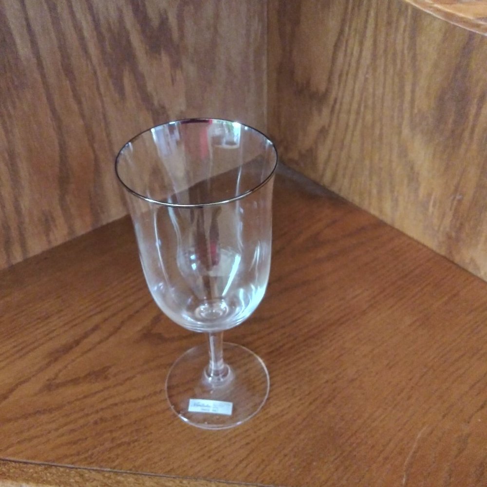 Noritake Paris platinum rimmed tea/water goblet x 3